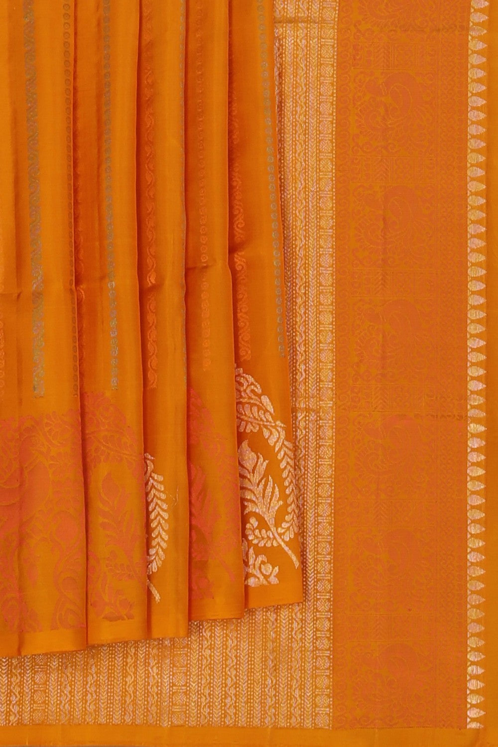Image of Yellow South Silk Saree